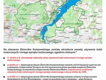 Znakowanie stref Zbiornika Sulejowskiego, 